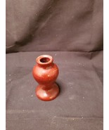 Vintage Hand Turned Hand Crafted California Redwood Burl Wood Bud Vase 3.5” - £7.47 GBP