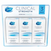 Secret Clinical Completely Clean deodorant,1.6oz 3pack - £39.16 GBP