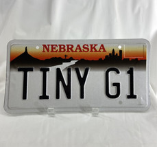 TINY G1 Vintage Vanity License Plate Nebraska Personalized Auto Man-Cave Décor - £64.59 GBP