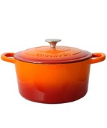 Crock Pot Artisan 5 Quart Round Enameled Cast Iron Dutch Oven in Sunset ... - $2,789.36 MXN