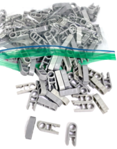 Lot of 113 K&#39;NEX Dark Gray 1 Position Clips Connectors Standard Replacem... - $11.87