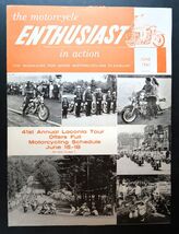 Vintage Harley-Davidson Enthusiast Magazine Laconia June 1961 - $19.99
