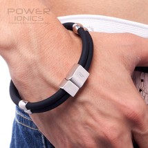 Power Ionics New Healthy Titanium Magnetic Double Style Sport Fashion Wristband  - £41.91 GBP