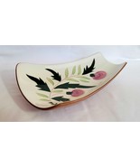 Stangl Pottery Pink Thistle Large Curved Serving Tray Relish Dish Bread ... - €12,74 EUR