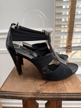 MICHAEL Michael Kors Berkley Mid Platform T-Strap Sandals Heels Black 11 - $61.20