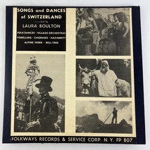 Songs And Dances Of Switzerland Vinyl Record FP-807 - £39.68 GBP