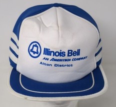 Illinois Bell Telephone System Three Stripe Snapback Baseball Cap Hat Vi... - $29.69