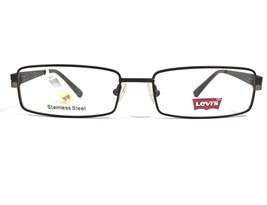 Levi&#39;s LS554A-1 Eyeglasses Frames Brown Rectangular Full Rim 55-17-140 - £29.25 GBP