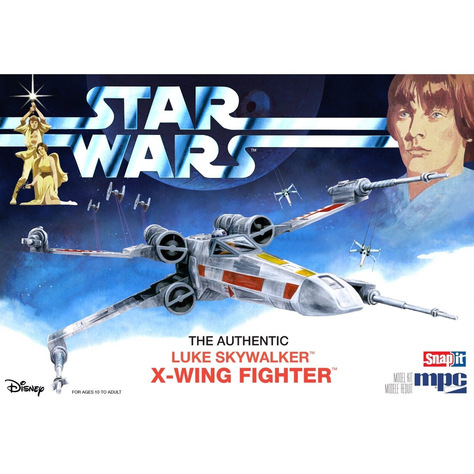 Primary image for MPC STAR WARS Luke Skywalker X-Wing Fighter SNAP PLASTIC MODEL KIT MPC948 sealed