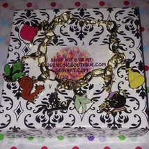 Disney Beauty & BEAST~BELLE/SLEEPING BEAUTY/PRINCESS & Frog~Tiana Charm Bracelet - $49.99