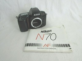 Nikon N70 Camera Body untested for parts or repair AS IS w/instruction book - $9.60