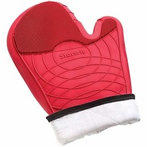 Starfrit 092815-006-0000 2-in-1 12&quot; Silicone Oven Mitt, Red - £9.65 GBP