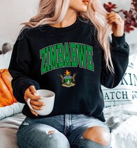 Zimbabwe Sweatshirt, Unisex Soft and Comfortable Zimbabwe Emblem Crewnec... - £35.59 GBP