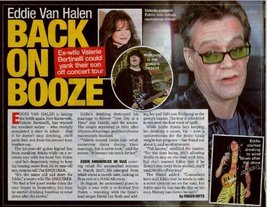 Eddie Van Halen Clipping Magazine Photo orig 1pg 8x10 L7529 - £3.81 GBP