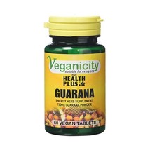 Veganicity Guarana 750mg Energy Supplement - 60 Tablets  - $17.00