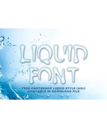 Liquid Font | Fluidfont | Blood font | Water font | Dripping font  | Hal... - $10.00