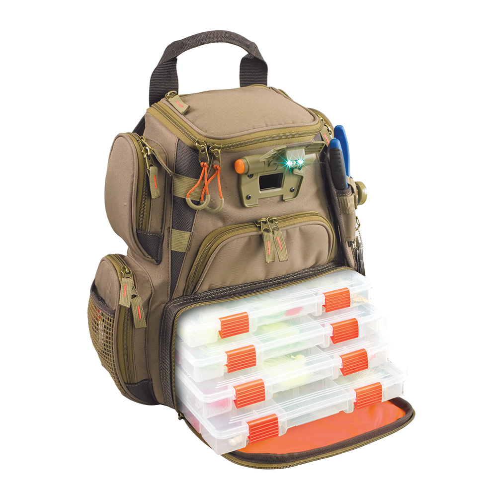 Wild River RECON Lighted Compact Tackle Backpack w/4 PT3500 Trays - £156.16 GBP