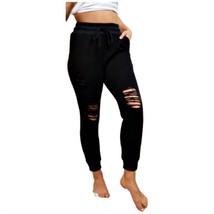 White Birch distressed pant Black - $25.00