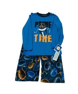 Circo Prime Time Football Cyber Blue Boy&#39;s Size Small 2 Pc Pajama Sleep ... - £12.67 GBP
