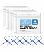 6 Pack Vaccine Card Protector Waterproof Card Holder Credit Card Sleeve ... - $244.42 MXN