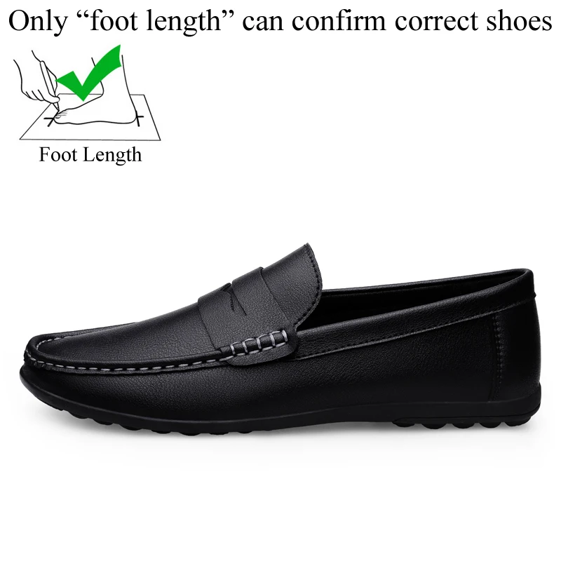Spring Autumn Mens Casual Leather Loafers Men Loafer Shoes Mocasines Hombre Moca - £29.46 GBP