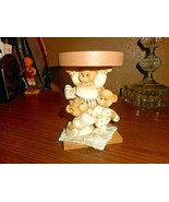 Artisan Flair Inc Formed Resin Cute Bear Decorator Pedestal Pillar Candl... - $19.94