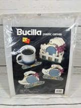 Bucilla 5949 Plastic Canvas Kit Geese Coasters 7 Piece Set New - $6.35