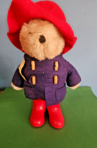 Vintage 1981 Paddington Bear Eden Toys/ Red Hat Boots Plush 14&quot; - $27.67
