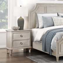 Traditional Nightstand w/ 2 Drawers - Light Brown - $293.99