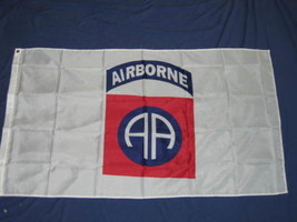 3&#39; X 5&#39; 3x5 Airborne 82nd White Flag United States Army Airborne Flag USA SELLER - £12.50 GBP