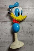 Vintage Danara Walt Disney Donald Duck Suction Bottom Baby Rattle Hong Kong - £6.89 GBP