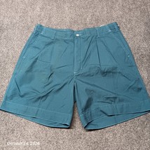 NWT NOS Levi Dockers Shorts Men 36 Teal Green High Rise Bermuda - $17.38