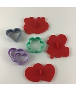 Cookie Cutters Cut-Ups Valentines Day Hearts Wilton Press Vintage Baking... - $27.01 CAD