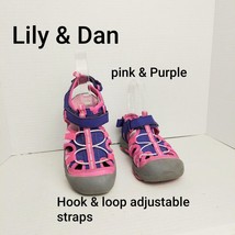 Lily and Dan Children&#39;s Shoes Size 11/12 Trekking Sandals Pink &amp; Purple - £7.92 GBP