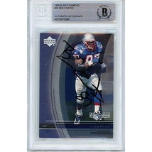 Ben Coates New England Patriots Auto Black Diamond Autograph Card Beckett Slab - £70.94 GBP