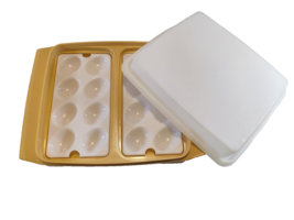 Vtg Tupperware Deviled Egg Keeper 723-3 Carrier &amp; Lid 722-3 Egg Tray 665-4 - EUC - $18.00