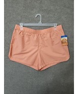 Columbia Blossom Bay Shorts Women L Orange Elastic Stretch Nylon Lightwe... - £23.25 GBP