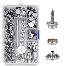 150 Pcs Canvas Snap Kit Tool, Metal Screws Snaps Marine Grade 3/8&quot; Socke... - £23.59 GBP