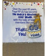 Toys R Us 65 Years Pin *NEW* kk1 - $24.43 CAD