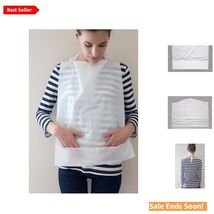 Disposable Adult Bibs with Pocket for Catching Mess White 24x16 Lightweight - $49.45