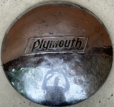 1939 Plymouth hubcap chrome &amp;  centered Plymouth logo  - $28.00