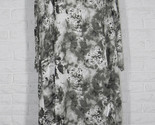 TRANSPARENTE Dress Abstract Floral Linen White Taupe Grey Black NWT One Size - $133.64