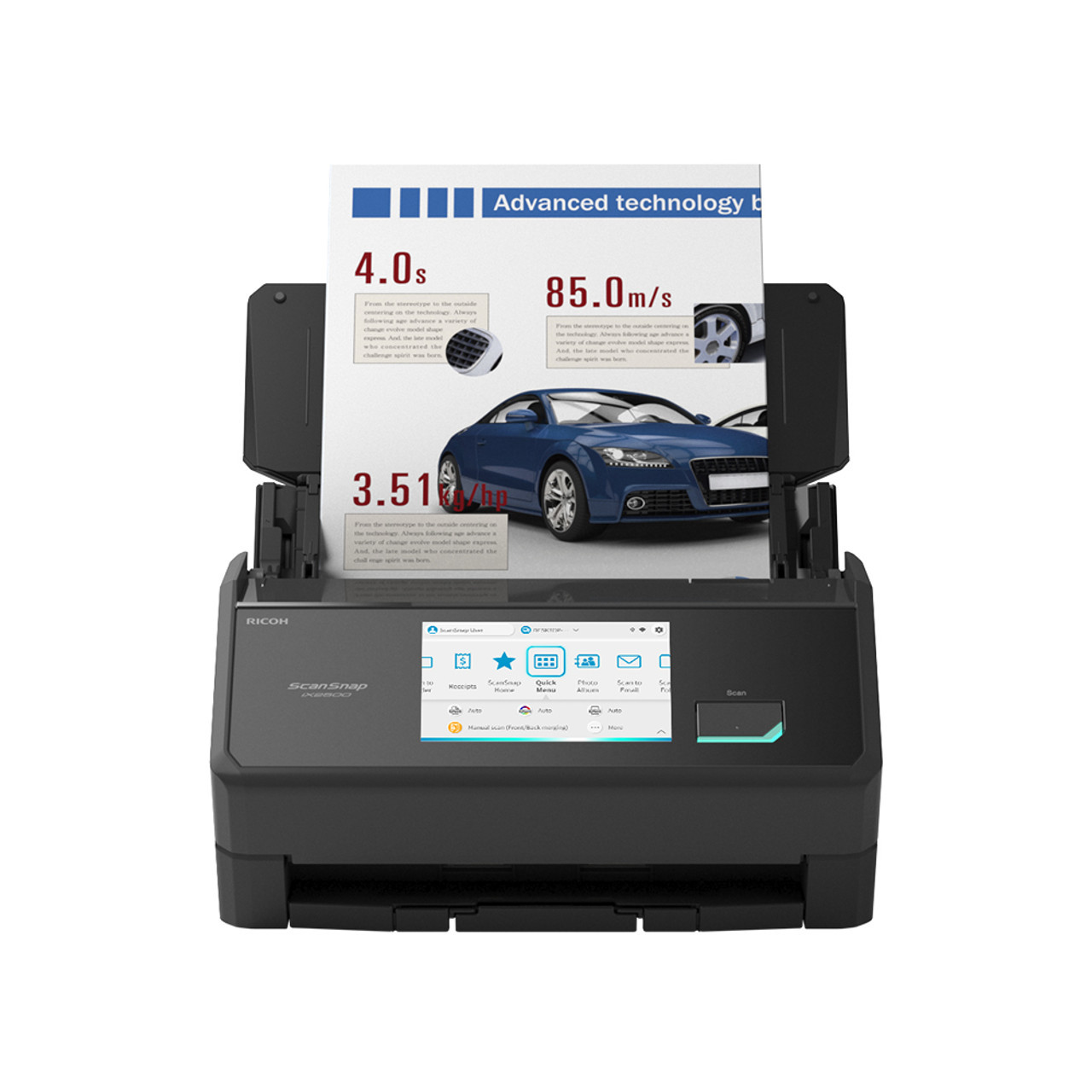 Ricoh Fujitsu ScanSnap iX2500 Color Duplex Doc Scanner Black   PA03860-B005 - $509.99