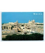 Mdina Silent City Scenic View Mdina Malta Panoramic View Postcard - $9.62 CAD