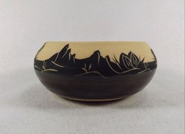 Southwest Style Pottery Bowl Handmade and Painted Western Motif Signed SCP - £11.67 GBP