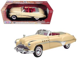 1949 Buick Roadmaster Cream with Red Interior 1/18 Diecast Model Car by ... - $66.29
