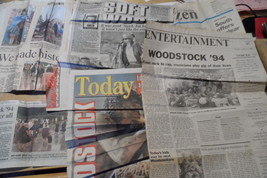 Woodstock 94 Collection Saugerties NY Newspaper Stories + Guidelines con... - $14.77