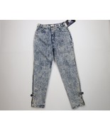 Deadstock Vtg 80s 90s Streetwear Womens 12 Acid Wash Bow Tie Tapered Leg... - $83.35 CAD