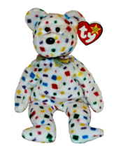 1999 “Ty 2K” Ty Original B EAN Ie Baby Happy New Millennium Bear 8.5” In Confetti - £4.69 GBP