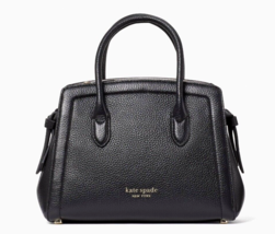 New Kate Spade Knott Pebble Leather Mini Satchel Black - £104.51 GBP